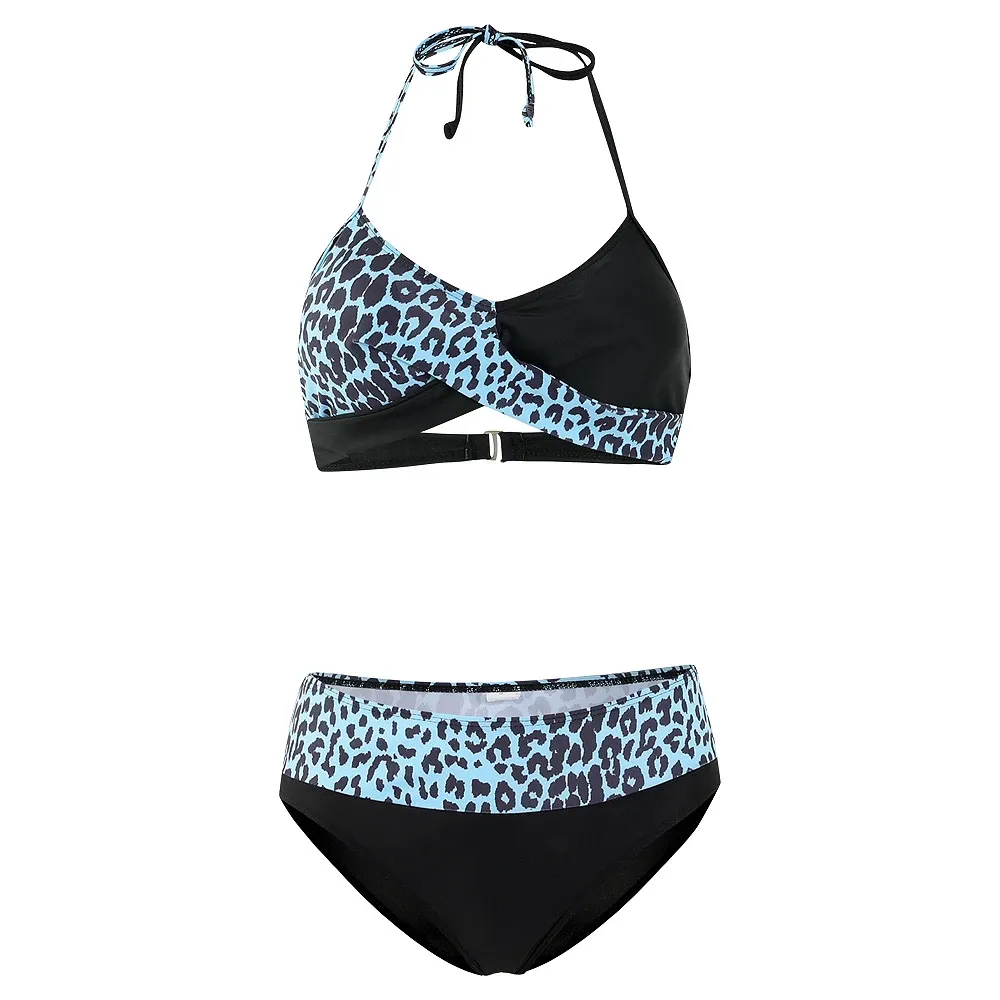 Set Summer Basic Sexy Bikini Set Trunks Two Piece Comfort Pool Women's Printed SwimeWear S5XL