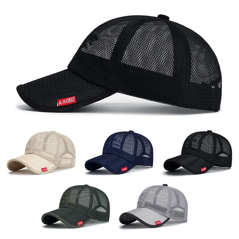 Софтбол сухой бейсбол летняя сетка 8 цветов Gorras Cap Cap Sport Hat Hat Sport Cool Fashion 2023 Hot Quick Outdoor Population New New