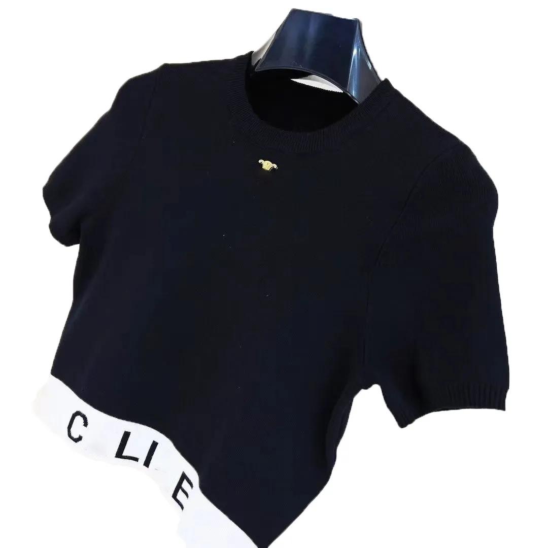 Camiseta de grife de luxo Chanclas Pullover camisetas moda Blusa da moda Chancletas Brands de moda Tops