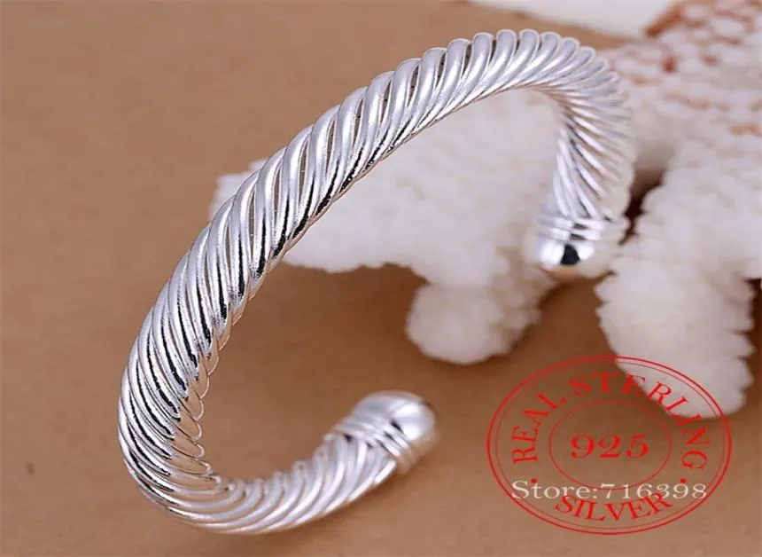 925 braccialetti in argento sterling uomini intrecciato bracciale antico marchio antico braccialetti regali natalizi bracciale per cuffia da donna 2207166470933