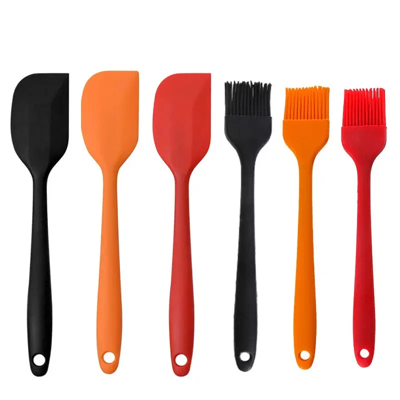 Accessori Spazzole per pasticceria in silicone Baschetto spatola antiaderente bbq brolla spazzola spalmati salsa di burro di burro marinate cucine cucina utensili