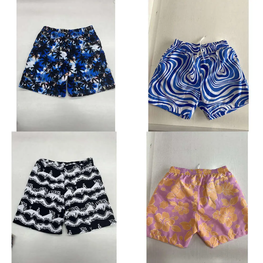 Summer Swimwear masculino, calça de natação, calça de praia, shorts de boxe elegante impressos