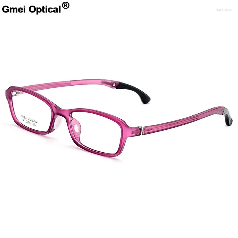 Okulary przeciwsłoneczne ramy GMEI Optical URLTRA-LIGHT TR90 Studenci pełne krawędzi okulary damskie plastikowe okulary przedprzewodowe M8002