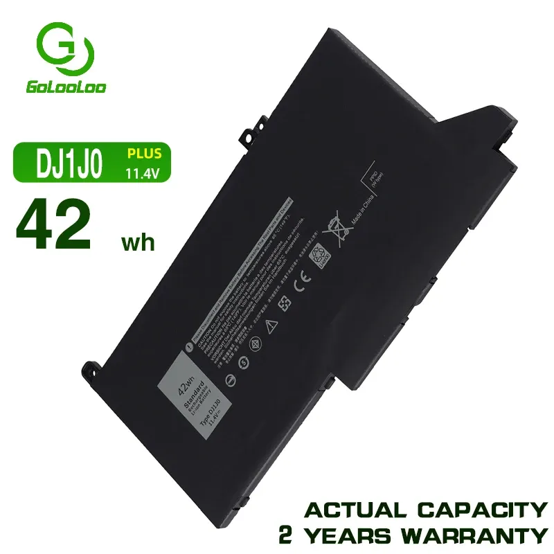 Batteries Golooloo Dj1j0 Laptop Battery for Dell Latitude 12 7000 7280 7380 7480 Tablet Pc Series Pgfx4 Onfoh Dj1jo 0nf0h 11.4v 42wh