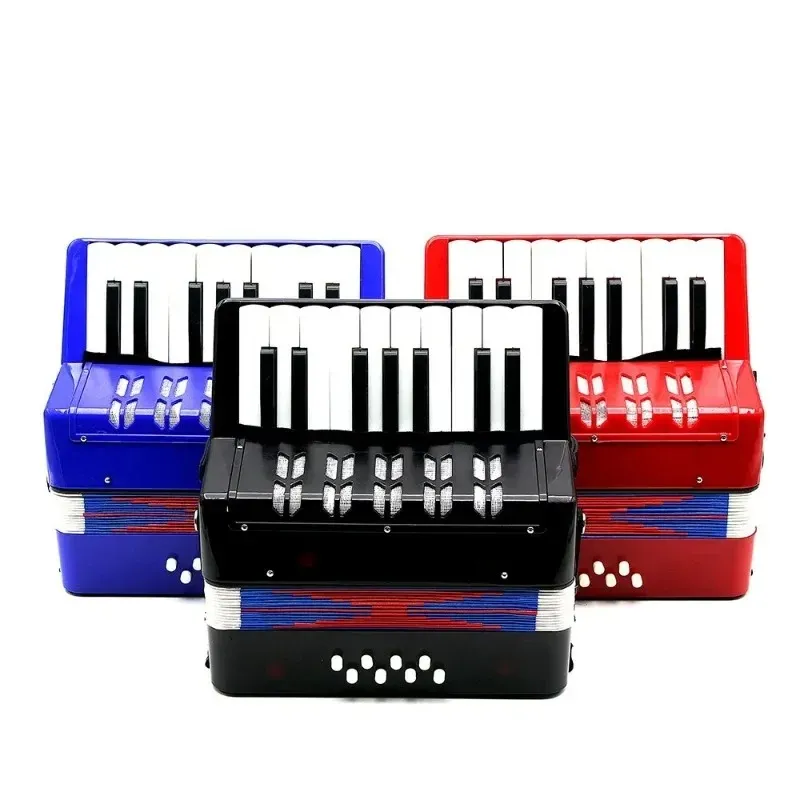 Дети дети 17-ключ 8 бас-мини-маленький аккордеон образовательный музыкальный инструмент ритм игрушка красный цвет