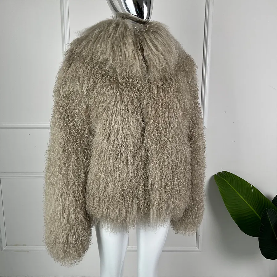 Premium Quality Short Sheep Coat: Warm, Natural Mongolian Lamb Fur