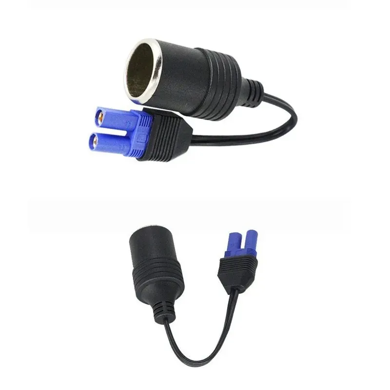 2024 PORTABLE EC5 Cigarettändare Socket Adapter -kontakt för 12V bilbatteri booster bilhoppstarter för bilhoppstart