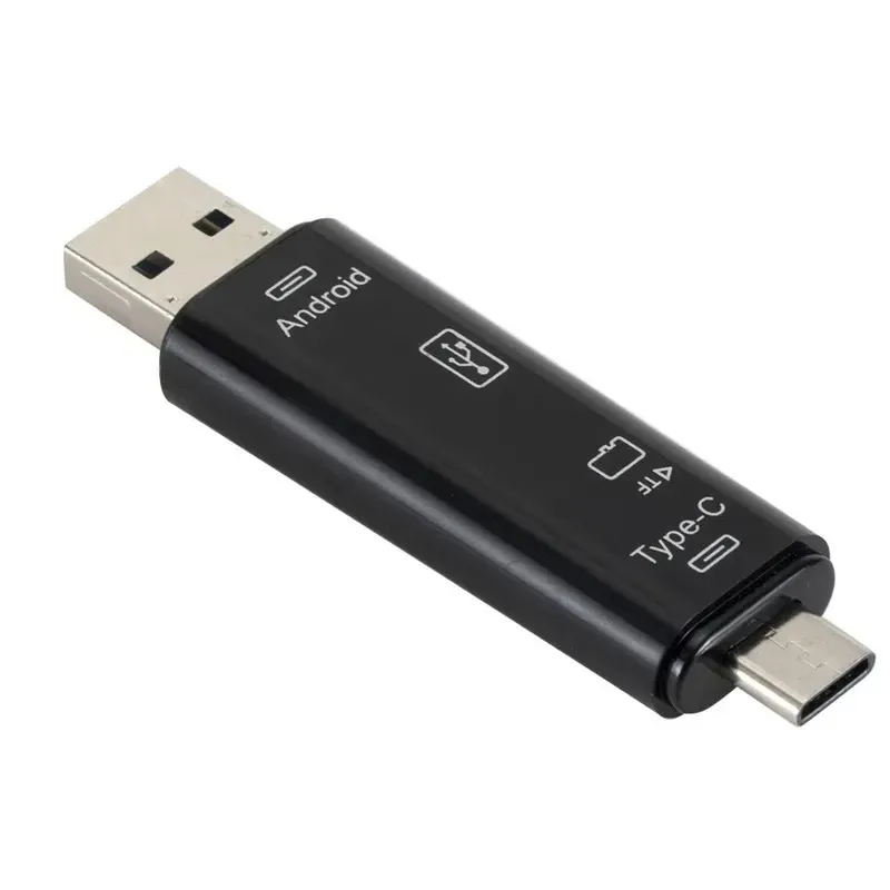 ANPWOO TYPE-C Fünf in einem OTG Multifunktionskartenleser USB2.0 Micro Android Computer Highspeed Card Reader TF Card Extender