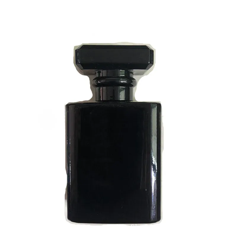 Wholesale Price Transparent Black Glass Perfume Spray Bottle 50ml Empty Atomizer Bottles For Travel Cosmetic Containers 