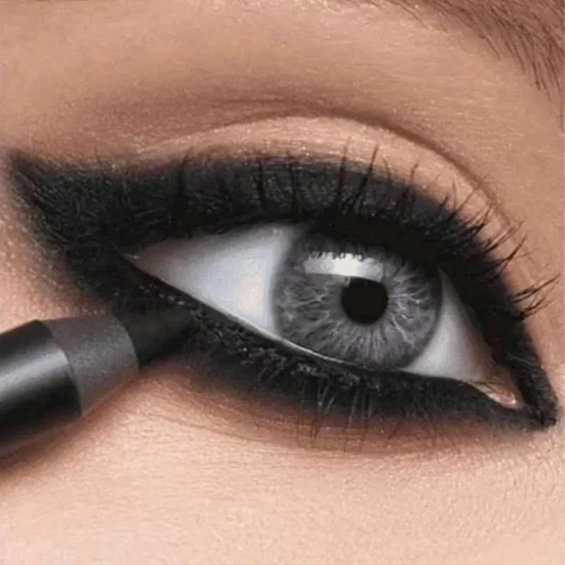 Waterproof Eyeliner Pen Smooth Matte Black Brown Gel Eye Liner Quickdrying Long Lasting Pencil Not Blooming Makeup 240425