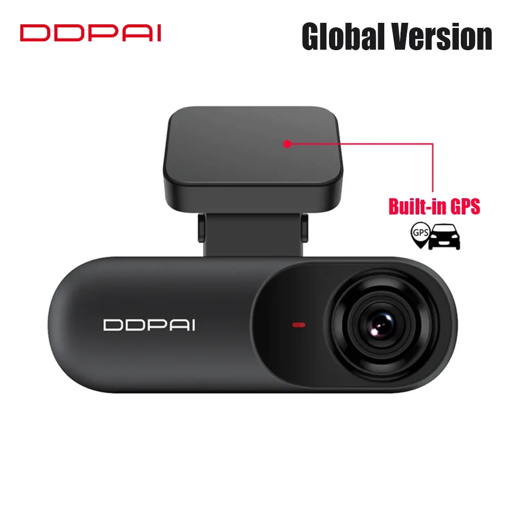 Recorder DDPAI Dash Cam mola N3 with Builtin GPS Driving Recorder Car OnDash Mounted Cameras 1600P WiFi GSensor Global Version