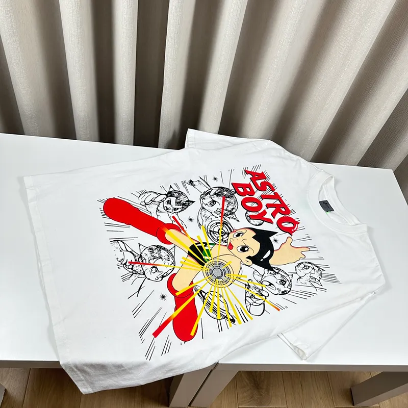 24Ss Sommer Japan Cartoon Print Tee Mode Herren Kurzarm Skateboard T -Shirt Frauen Kleidung lässige Baumwolle T -Shirts 0427