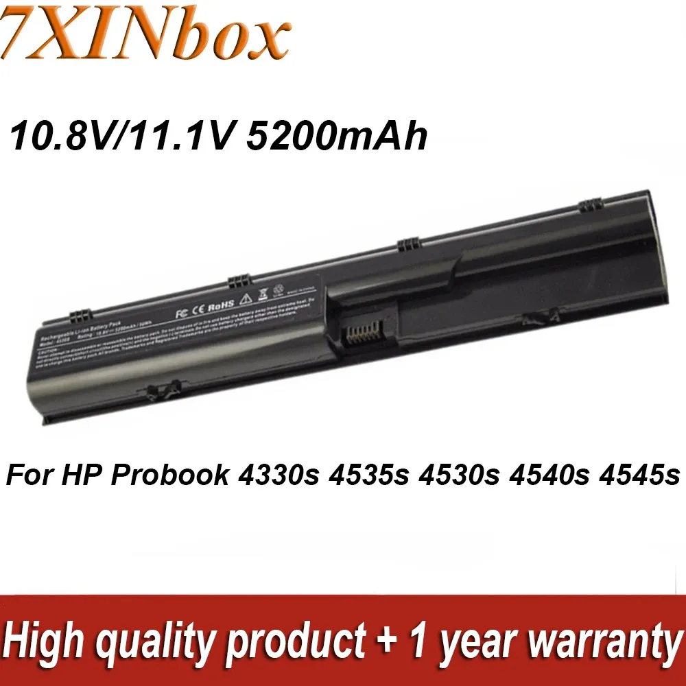 Batteries 7xinbox HSNLB2R 10.8V 5200mAh Batterie d'ordinateur portable 633805001 pour HP Probook 4330S 4430S 4431S 4331S 4530S 4535S 4540S 4545S