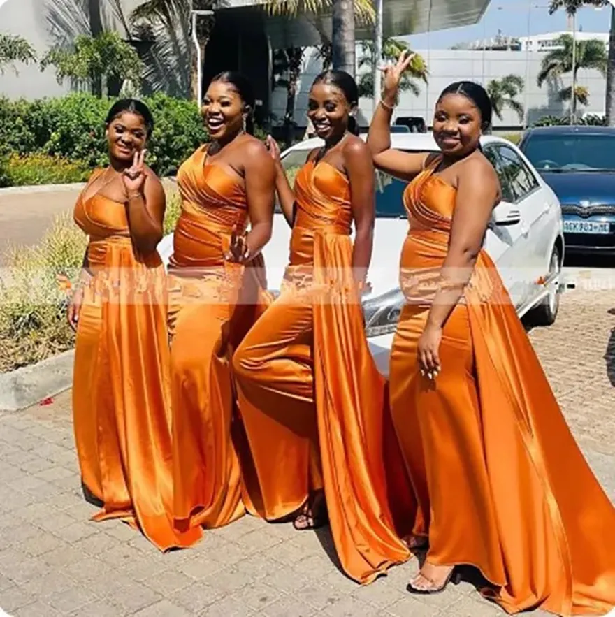 burnt orange plus size bridesmaid dresses Rust Burnt Orange Infinity Bridesmaid Dresses/Customization Size Floor 39 inches / Plus(16-26) main image 1