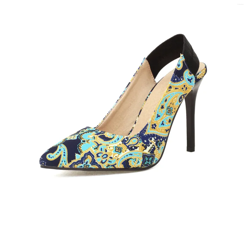 Chaussures habillées 2024 printemps et automne petite taille 33 34 Slingbacks Banquet féminin talons hauts plus 44 45 46