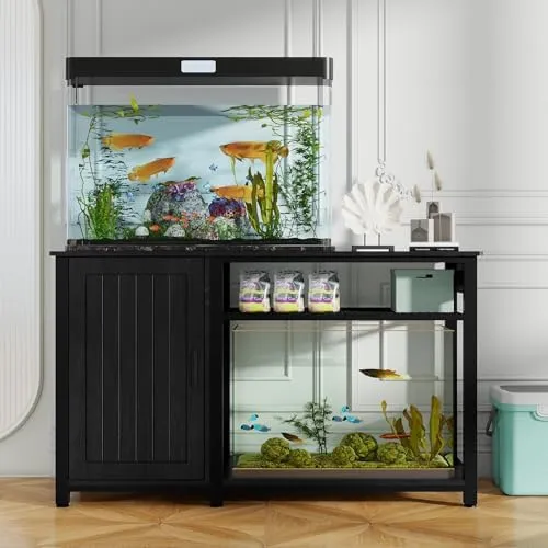 55-75 Gallon Aquarium Stand with Power Outlets & LED Light, Metal Fish Tank Stand with 880LBS Capacity, Black Particle Board Cabinet for Fish Tank Accessories Storage from Dhgate Aquarium Starter Kits and 55-75 Gallon Aquarium Stand with Power Outlets & LED Light, Metal Fish Tank Stand with 880LBS Capacity, Black Particle Board Cabinet for Fish Tank Accessories Storage from Dhgate Aquarium Starter Kits and