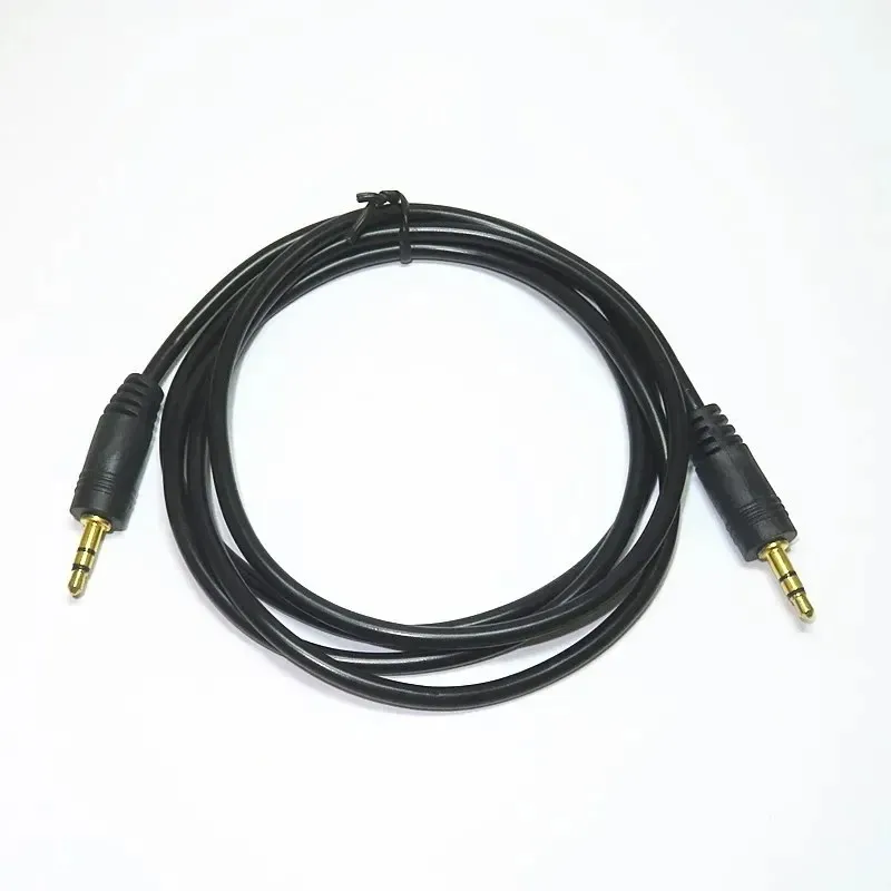 Audio Cable Aux Jack 3,5 Estéreo Aux Cabos de 3,5 mm Veículo de conexão de linha masculina ao macho 2m/5m/10m/15m/20m Gold tambedado