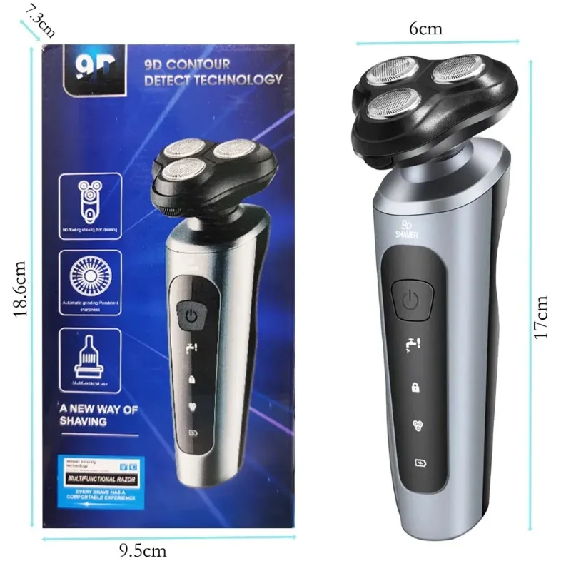 Three-in-one Electric Shaver Set USB Rechargeable Snipper Nose Hair Shaving Sideburns Beard Shaver All Washed In Water