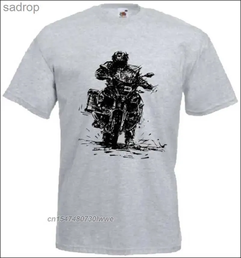Herr t-shirts tyska motorcykel 1200 GSA T-shirt Motorrad GS Adventure Shirt Ny herr 100% bomullskylt T-shirtxw