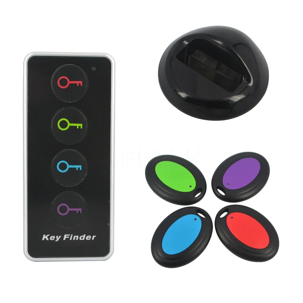 Control Hot 4 In 1 Advanced Wireless Key Finder Remote Key Locator Phone Wallets AntiLost With Torch Function 4 Receivers And 1 Dock