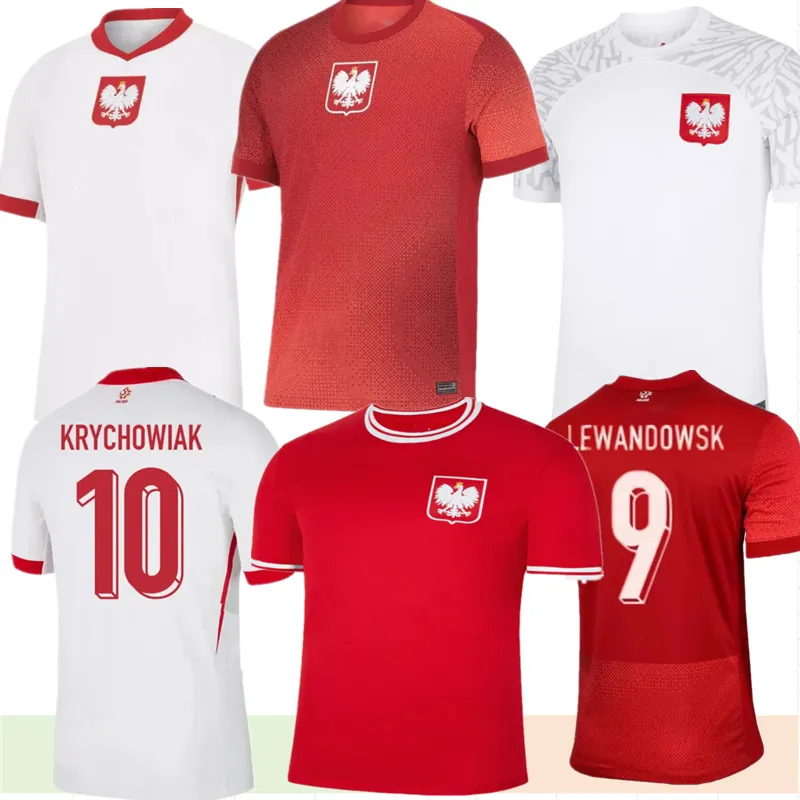 2024 POLAND LEWANDOWSKI SOCUCER JERSEYS POLONIA 24/25 22/23 Krychowiak Grosicki Zielinski Milik Zalewski Szymanski Pools voetbals