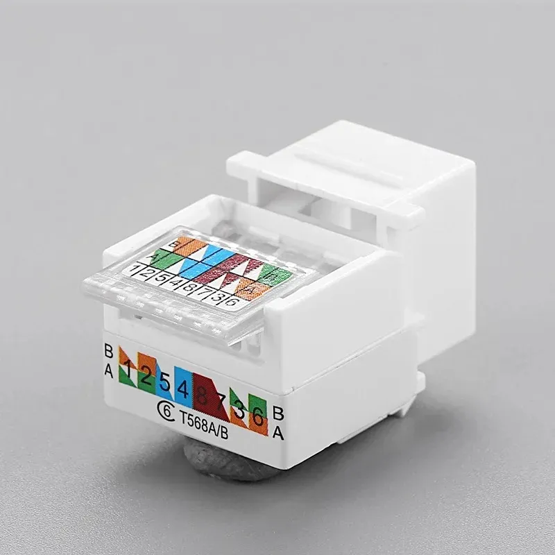 RJ45 CAT6 UTP Keystone Female Connector Adattatore Internet Network Lan Sostituzione di parti Nuovi