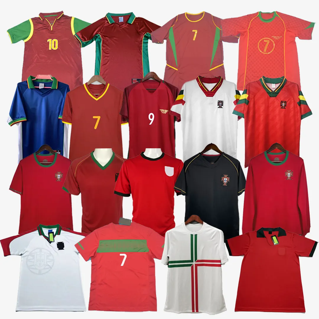 Portugal Retro Soccer Jerseys 1966 1972 1990 1996 1998 2000 2002 2004 2006 2008 2012 2012 2012 98 12 16 17 Figo Ronaldo futebol camisa vintage Costa Pepe Nuno Gomes Deco Nani