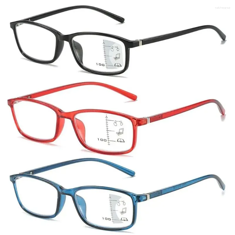 Lunettes de soleil Lumières anti-bleus Progressive Multifocal Reading Lunes Men Femmes Protection des yeux Lecteurs Presbye optique Presbye des lunettes