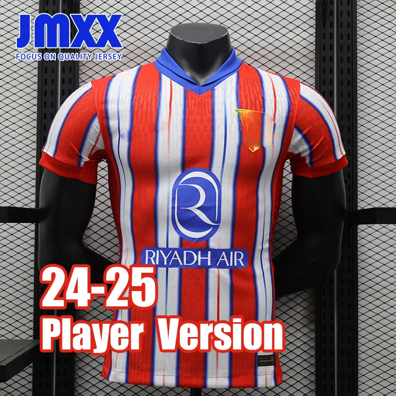 JMXX 24-25 Atletico Madrids Soccer Jerseys Home Away Third Pre Match Mens Uniforms Jersey Football Shirt 2024 2025 Spelarversion