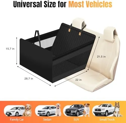 Dog Car Seat Cover For Back Seat Tapiona Back Seat Extender, Dog