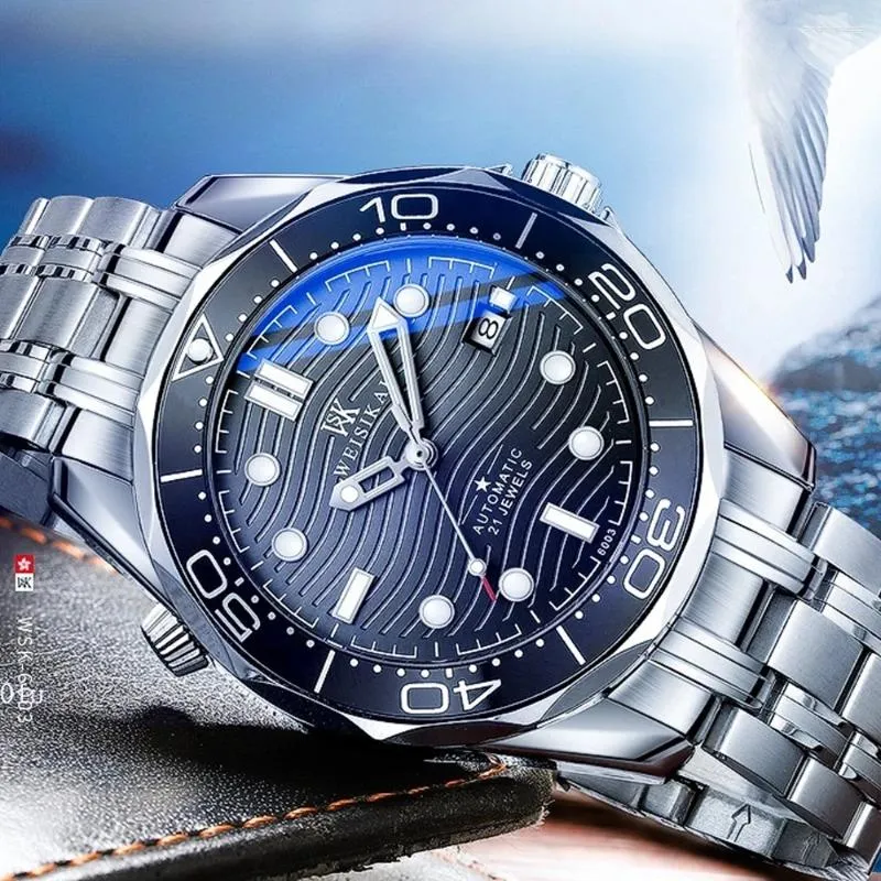 Нарученные часы 2024 Модные часы Men Classic Automatic Date Mechanical Brстопиц