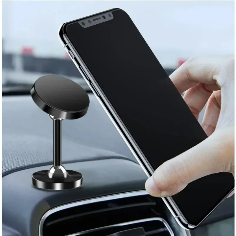 Nuovo supporto telefono in metallo magnetico luminoso auto mobile universale monte gpf gps iPhone xiaomi huawei samsung telefono automobilistico