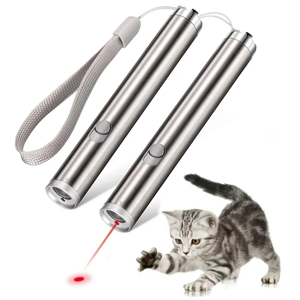 Zeiger Laserzeiger für Katzen Hundejagd Spielzeug 2 in 1 Multi -Funktion Laserzeiger Pen Trainingstraining Tool LED THEINGLICHE THEINKLITCHLICHE KIND GESCHICHTE