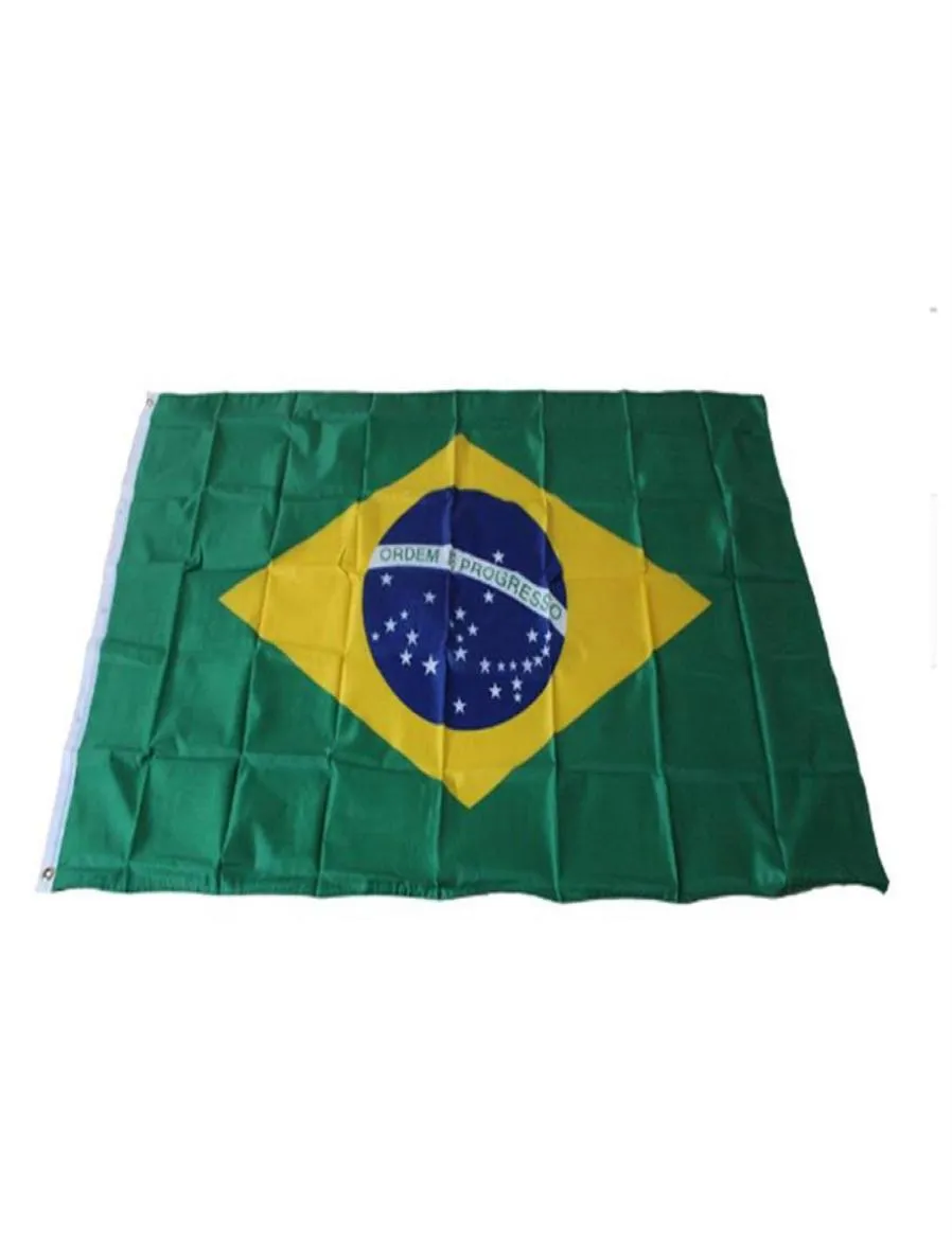 Brazil Flags Country National Flags 3039X5039ft 100D Polyester s High Quality With Two Brass Grommets215p8594202