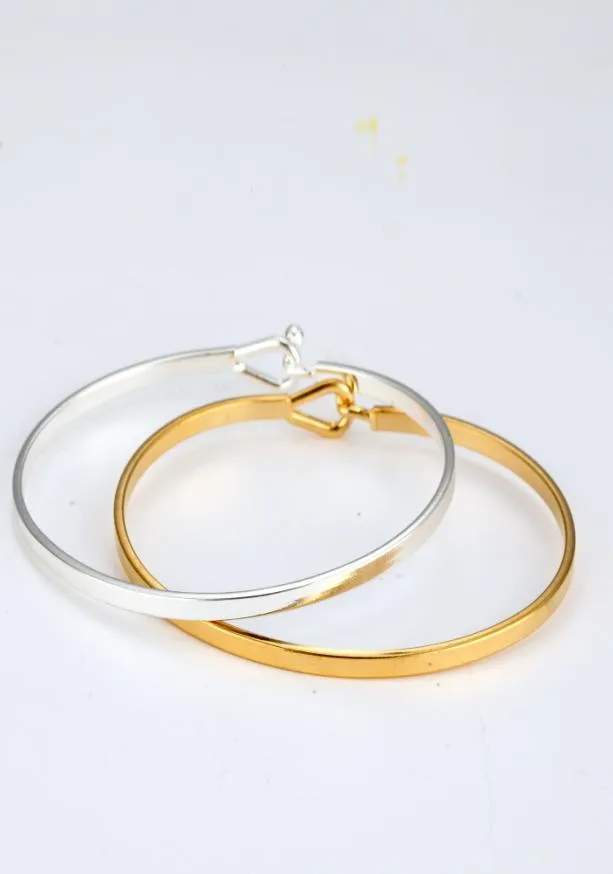 Sierlijke gouden balkarmband voor vrouwen eenvoudige delicate dunne manchet armband haak armband 18K vergulde handgemaakte minimalistische sieraden2472424