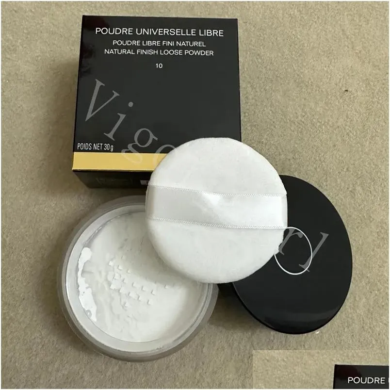 Viso in polvere c logo polveri cosmetici per ragazza sciolta universelle libre poudre fini naturale finitura 30g 10 20 colori brodo di lusso trucco di lusso dhybc