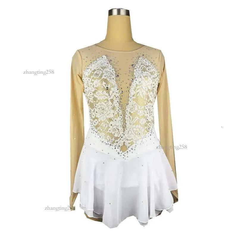 Stage Clothing: Elegant White Figure Skating Dress,... From Zhangting258,  $162.93 | DHgate.Com