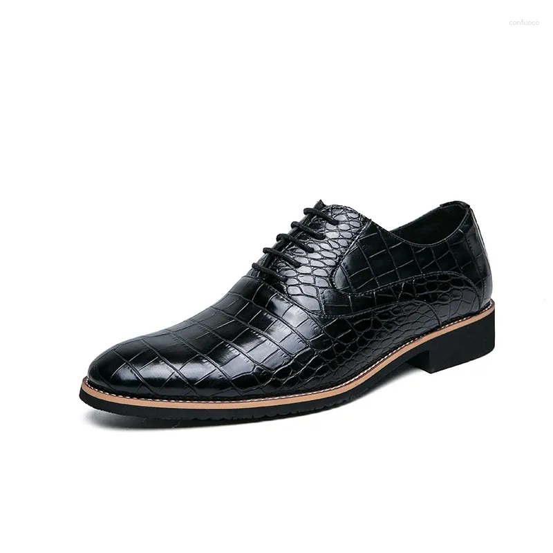 Casual Shoes Fashionable Men's Oxford Lace Up Brown Business Dress Daily Commuter Work Handmade Soles Free Delivery