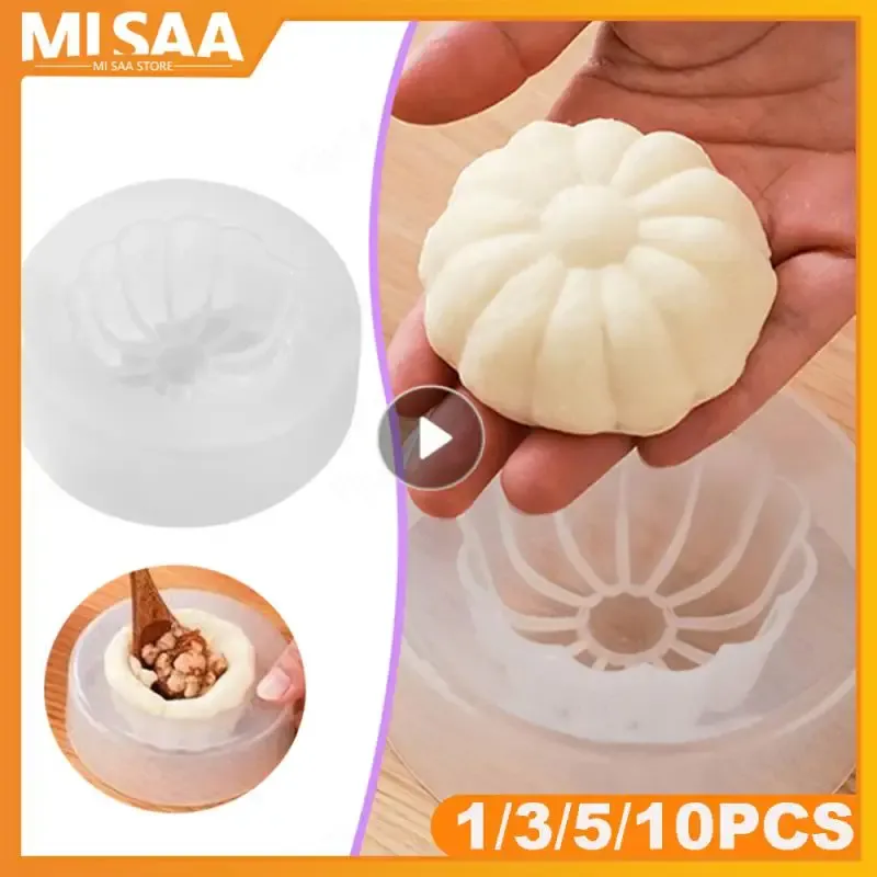 Moulds DIY Chinese Baozi Mold Pastry Pie Dumpling Maker Steamed Stuffed Bun Making Mould Baking Utensil For Kitchen Kitchen Accessories