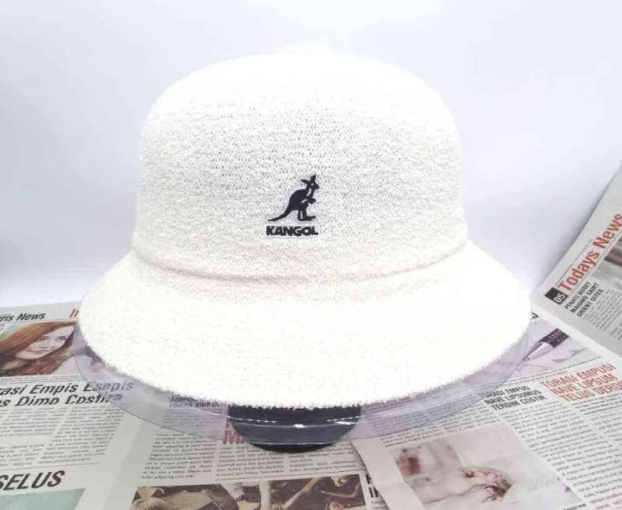 Kangol Color Couleur décontractée Unisexe Bucket Classic Dome Fisherman Hat Black Kangaroo Basin Hat Sports Leisure Designer Bucket Hat H229499002
