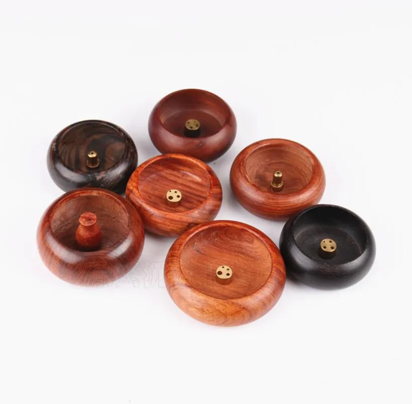 Other Home & Garden Mini Round Wooden Incense Stick Buddhist Articles Bowl Type Holder