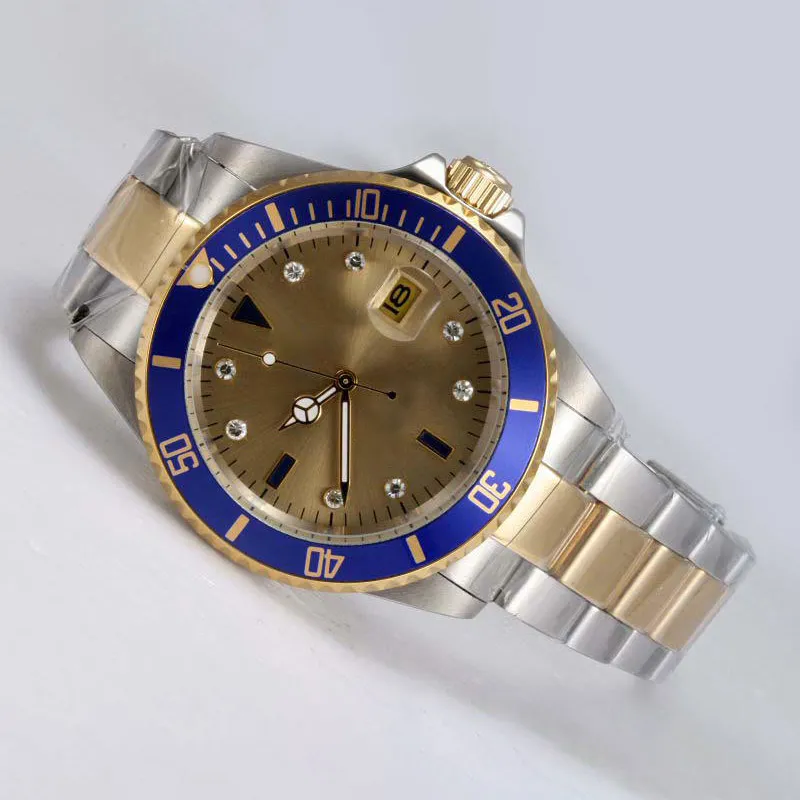Designer di orologio da uomo di alta qualità Diamond orologio orologio orologio da design da 40 mm mandatore classico orologio oro oro