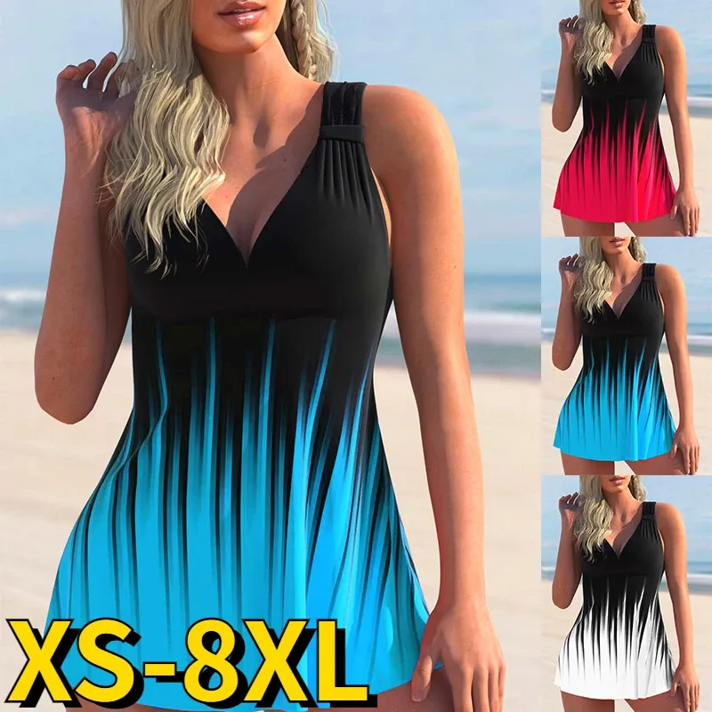 Set 2022 New Women Swimsuit Femenina sexy Beachwear Vintage Tankini Tankini Set de dos piezas Monokini Resumen Bikini Set