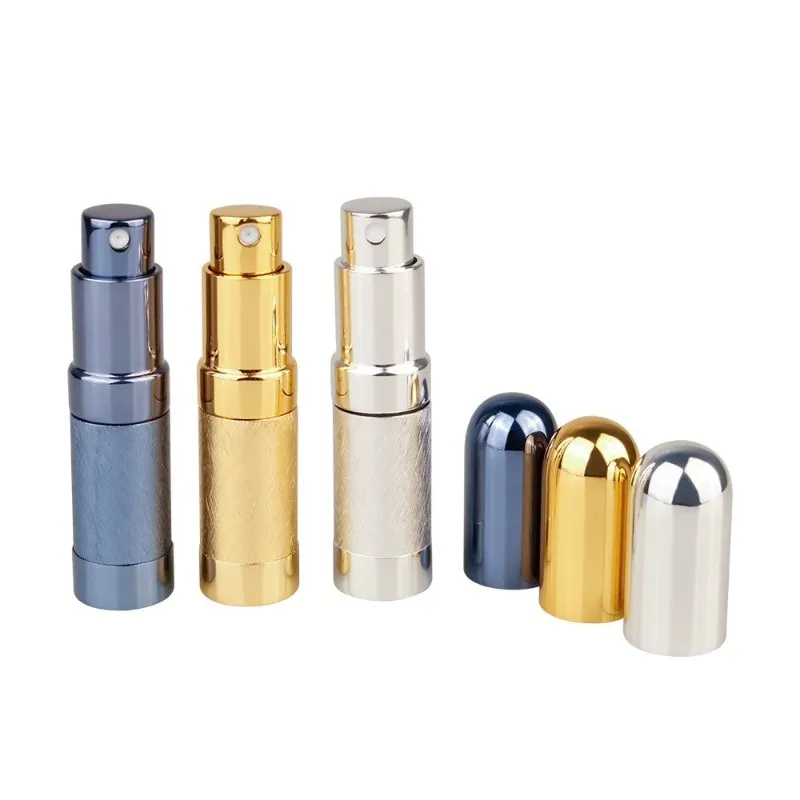 1 stks 6 ml kogel bulk parfum fles spray aluminium buis lege fles cosmetische draagbare kleine flesglazen voering