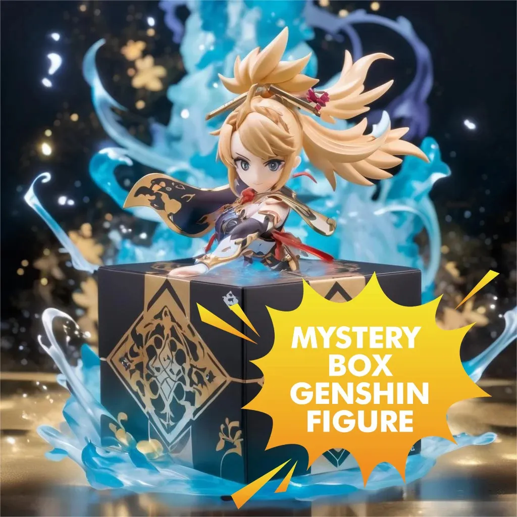 Genshin Impact Mystery Box Anime Figure Game Action Blind Lucky Model Doll 240416