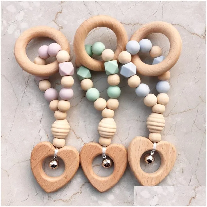 Pacifiers# INS Baby Pacifier Holders Born Clips Safe Healthy Match Wooden для кормления Drop Delivery Kids Maternity DHS6F