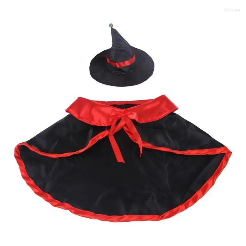 Cat Costumes 2x Halloween pour le vampire thème Pet Funny Party Costume Accessoires Kitten Cosplay Dress Up Cloak Puppy Kitte