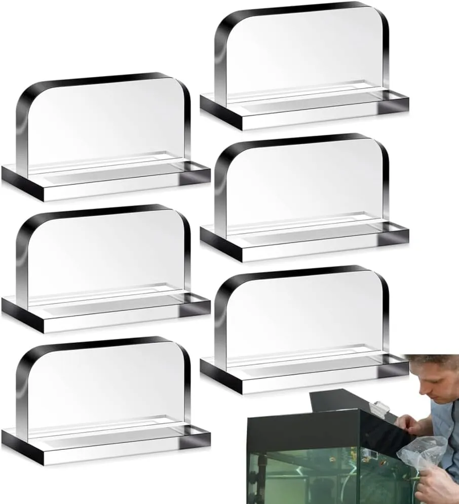 10 Pcs Acrylic Aquarium Lid Handles – Adhesive Round Handles For Fish Tank Cover Replacement