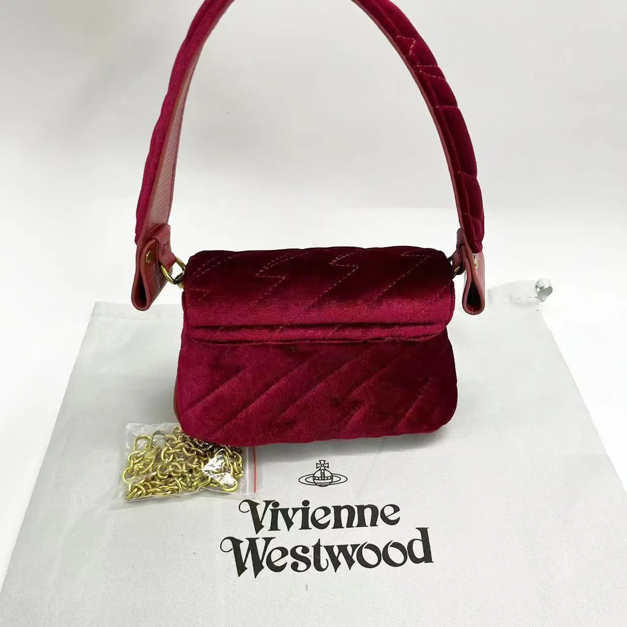 Vivienne Westwood Velvet Underarm Apc Grace Bag Small Square