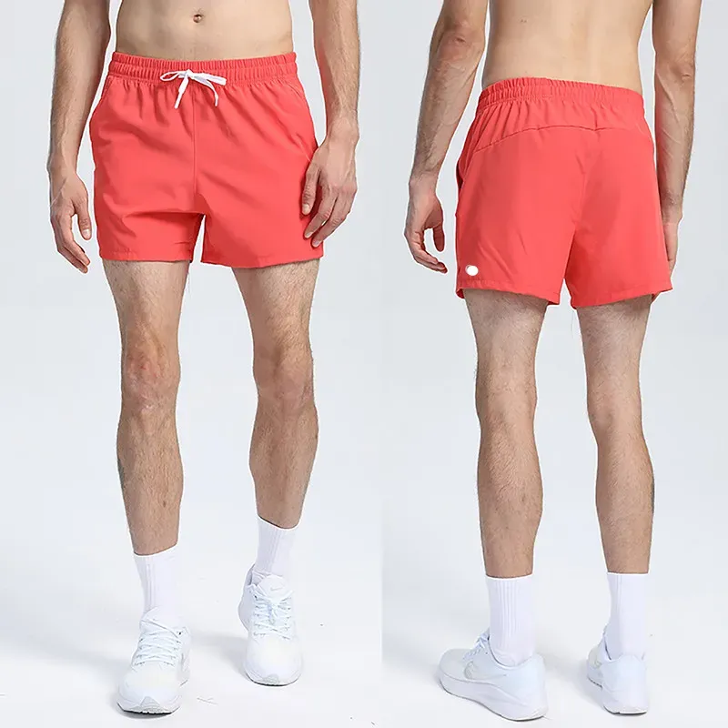 lu Mens Jogger Sports Shorts For Hiking Cycling With Pocket Casual Training Gym Short Pant Size M-4XL Breathable R260